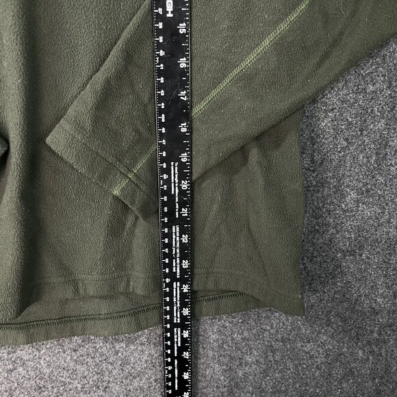 Mountain Hardwear Sweatshirt Men’s Medium Green Fleece Microchill 1/4 Zip Jacket - Picture 4 of 8